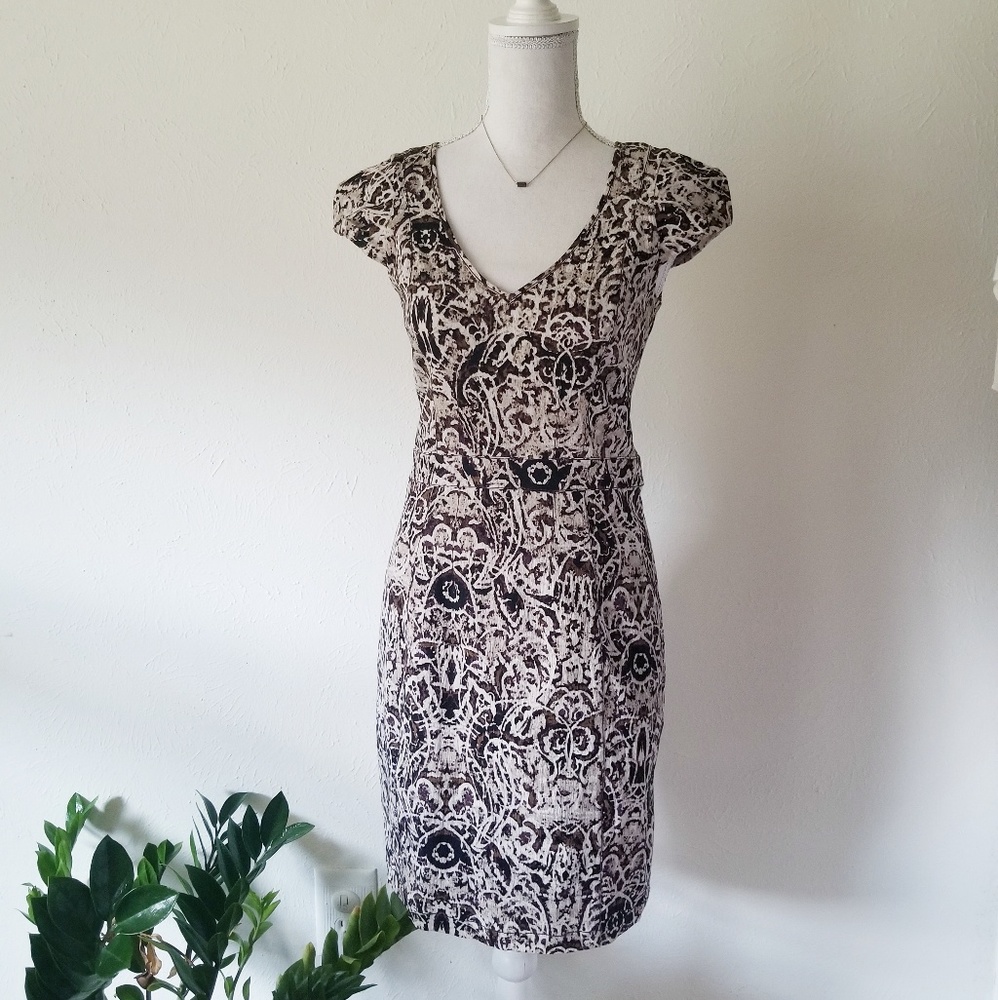 Marc New York Fitted Brown Career Sheath Dress 4